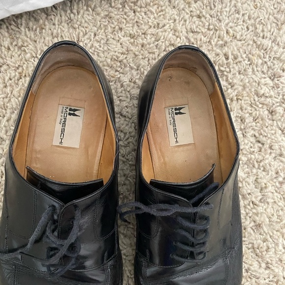 Men’s Moreschi Classic Black Oxfords (wedding shoes) size 11 main image 6